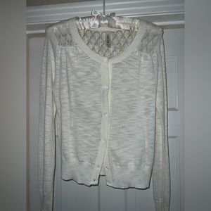 Cherokee White Cardigan. Size 14/16 XL